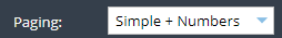 1. Select Paging Type