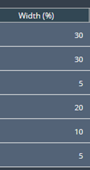 3. Configure Width