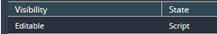 2. Select "Editable" and State "Script"