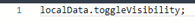3. Enter Visibility Script