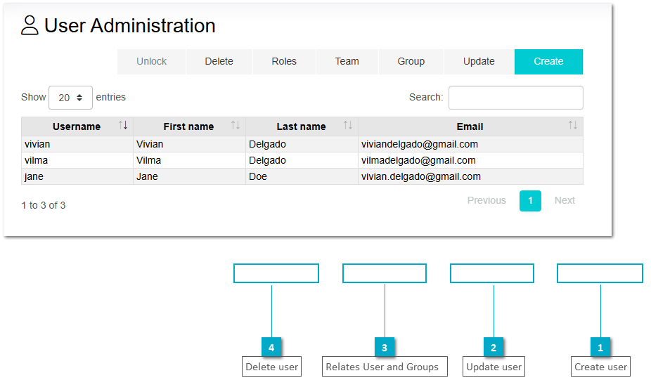 User Portal Domain Administration - Internal User