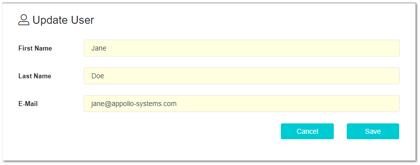 User Portal Domain Administration - Internal User