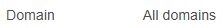 1. Display "All domains"