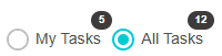 1. Select My Tasks or All Tasks