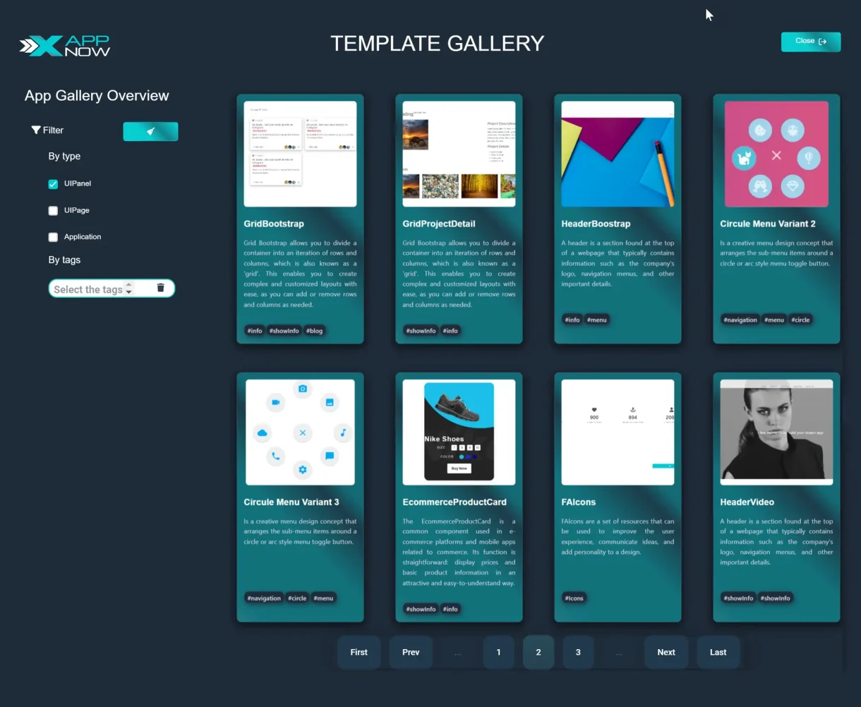 xappnow-low-code-platform-mobile-web-app-template-gallery-0